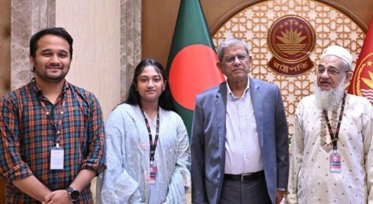রাষ্ট্রপতির সঙ্গে জুলাই শহীদ মীর মুগ্ধর পরিবারের সৌজন্য সাক্ষাৎ